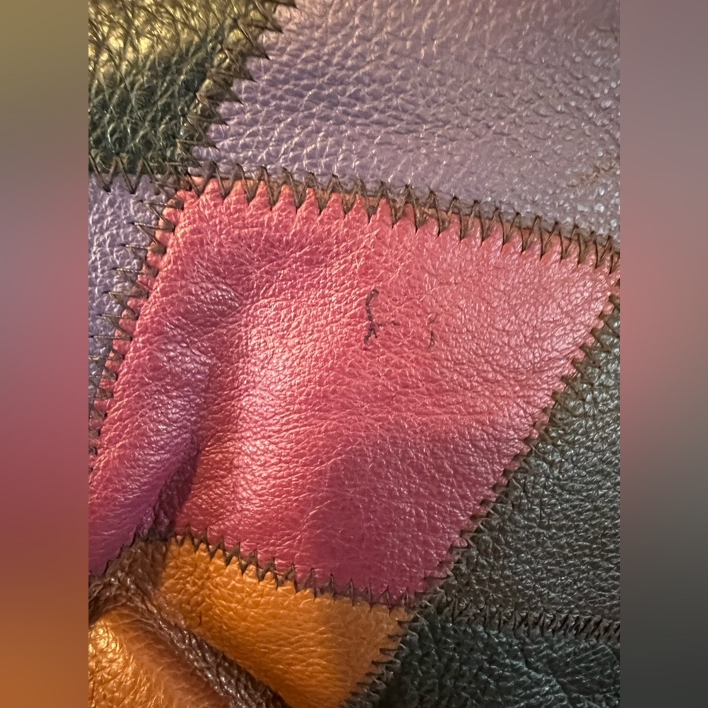 Joe Jeans Patchwork Leather Multi-Colored Clutch … - image 8